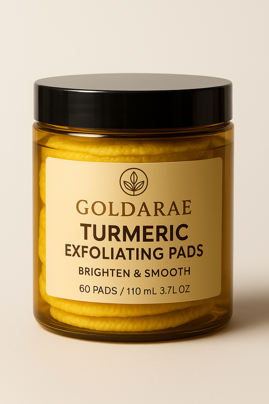 Goldarae Turmeric Exfoliating Pads – Brighten & Smooth (30 pads)