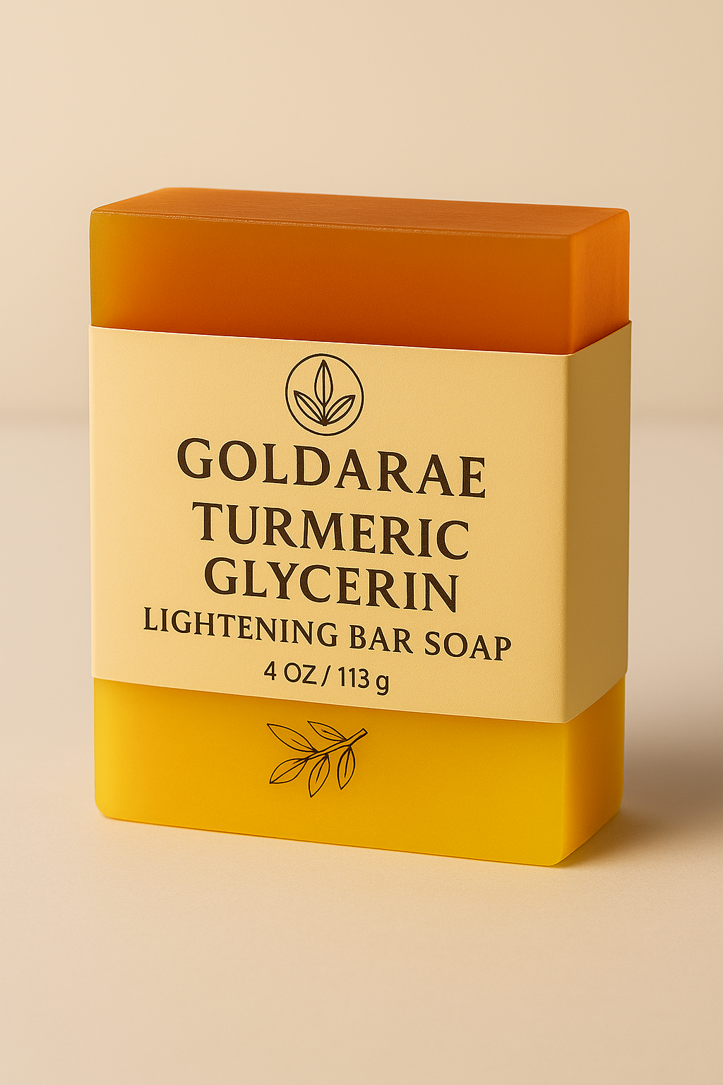 Goldarae Turmeric Glycerin Lightening Bar Soap