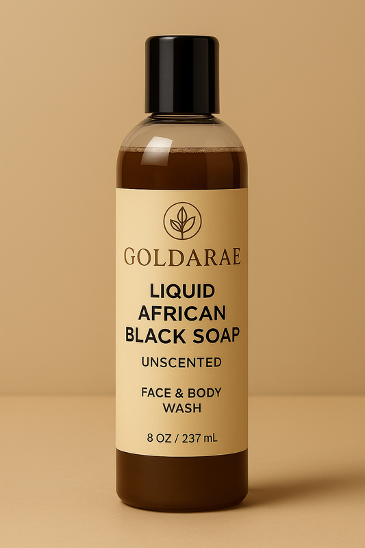 Goldarae Liquid African Black Soap – Unscented 🌿